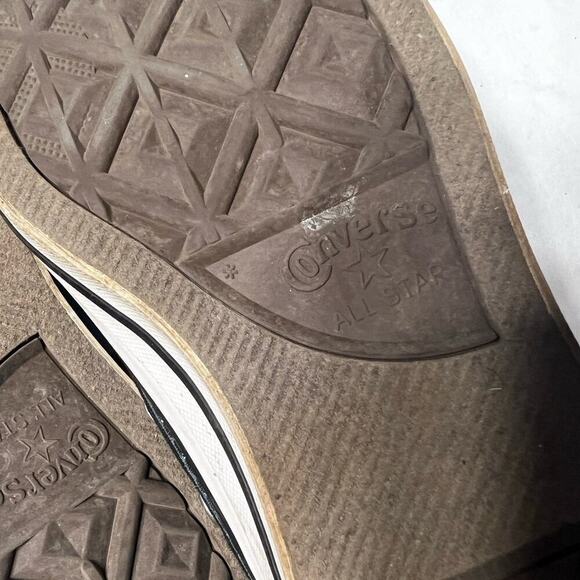 Converse, All Star, black, lace up, fashion sneakers, women's size 8 - Picture 8 of 8